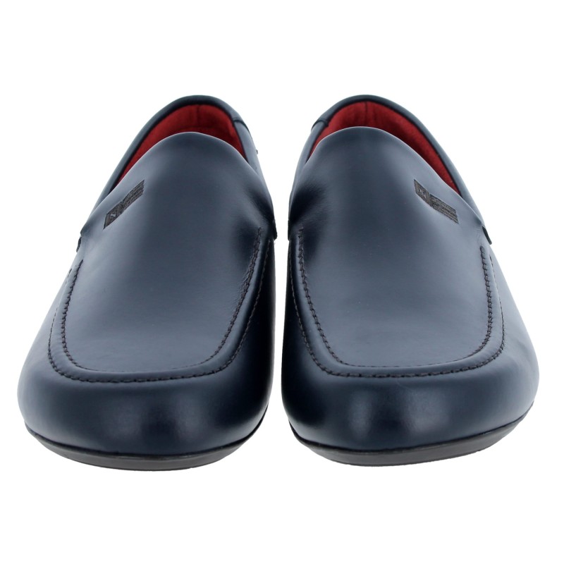 Mens full leather slipper